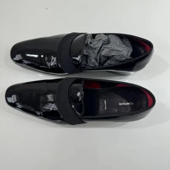 white christmas dresses Tom Ford Black Patent Leather Dress Shoes Size 9 Mens – Mine & Yours